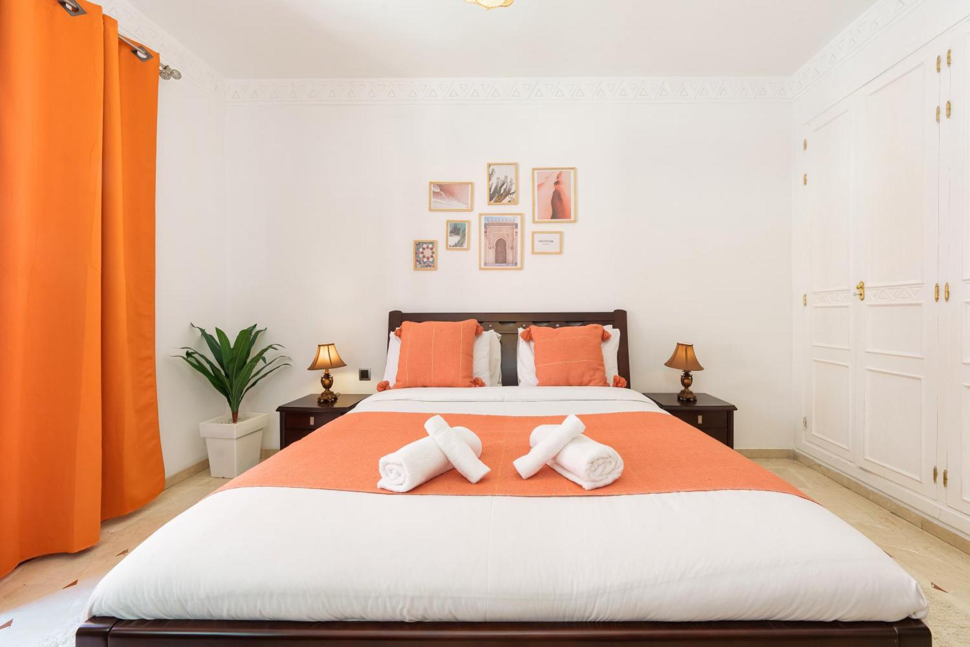 Appartement Chic Gueliz Plaza Avec Vue Marrakesz Zewnętrze zdjęcie