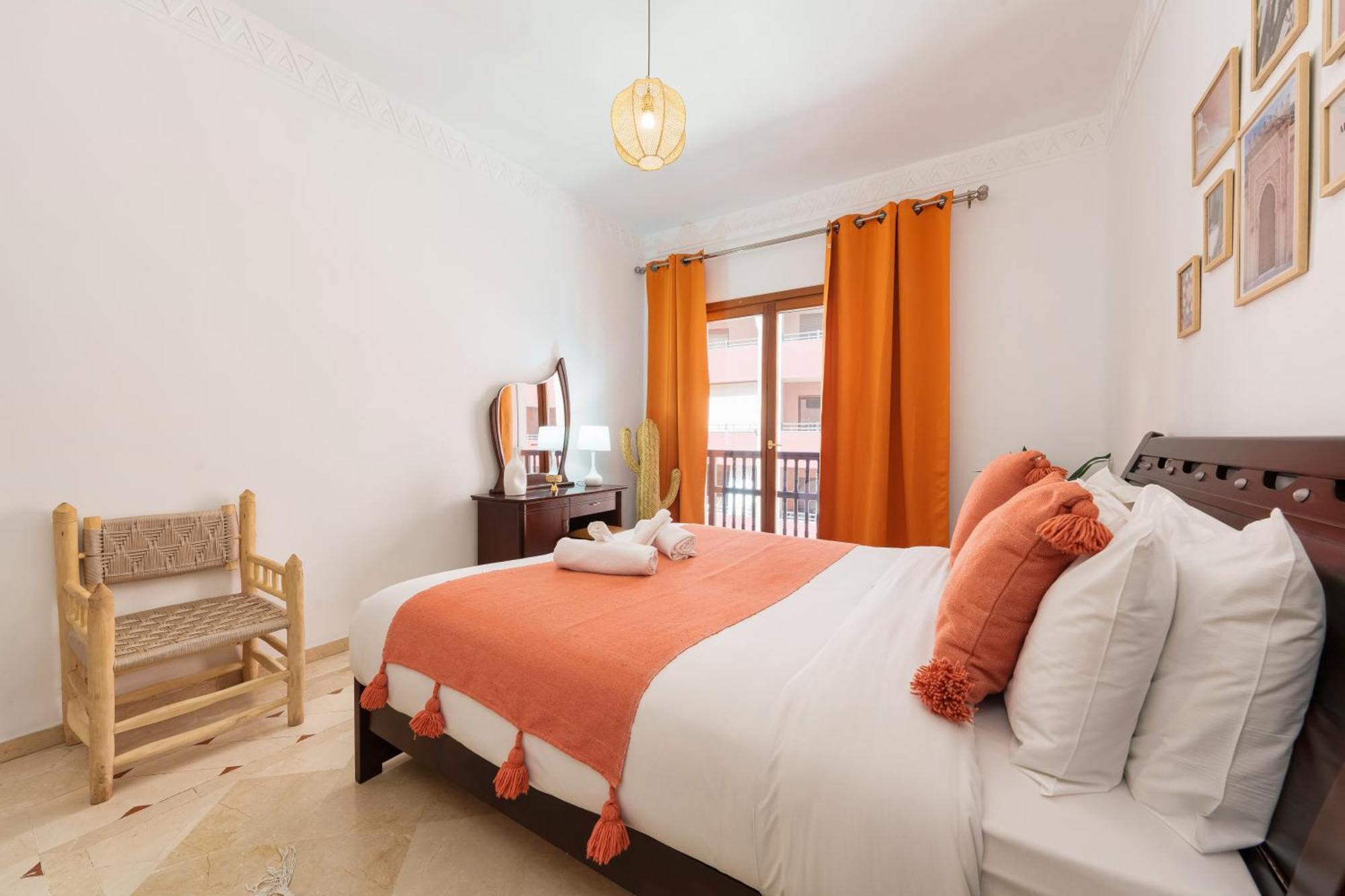 Appartement Chic Gueliz Plaza Avec Vue Marrakesz Zewnętrze zdjęcie